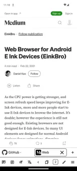 EinkBro screenshot 1