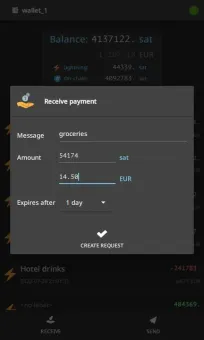 Electrum Bitcoin Wallet screenshot 3