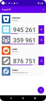 FreeOTP screenshot 2