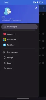 Gotify screenshot 3