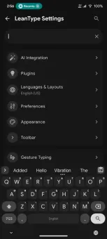 LeanType screenshot 2